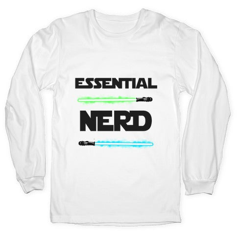 Essential Nerd Star Wars Parody Lightsaber Longsleeve Tee